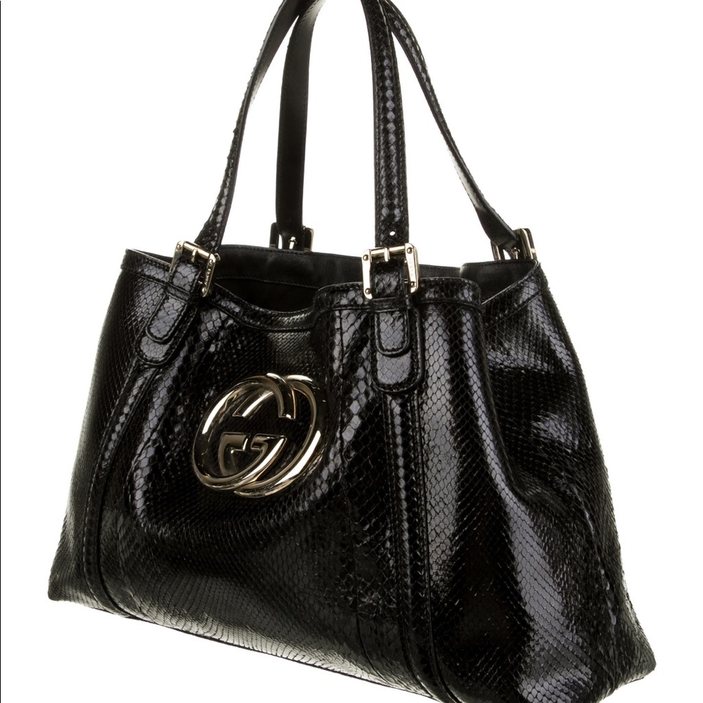 Gucci Medium Python Handbag - image 2